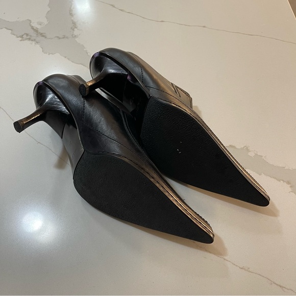 Leather Aldo pointed kitten heel shoes - Picture 5 of 10